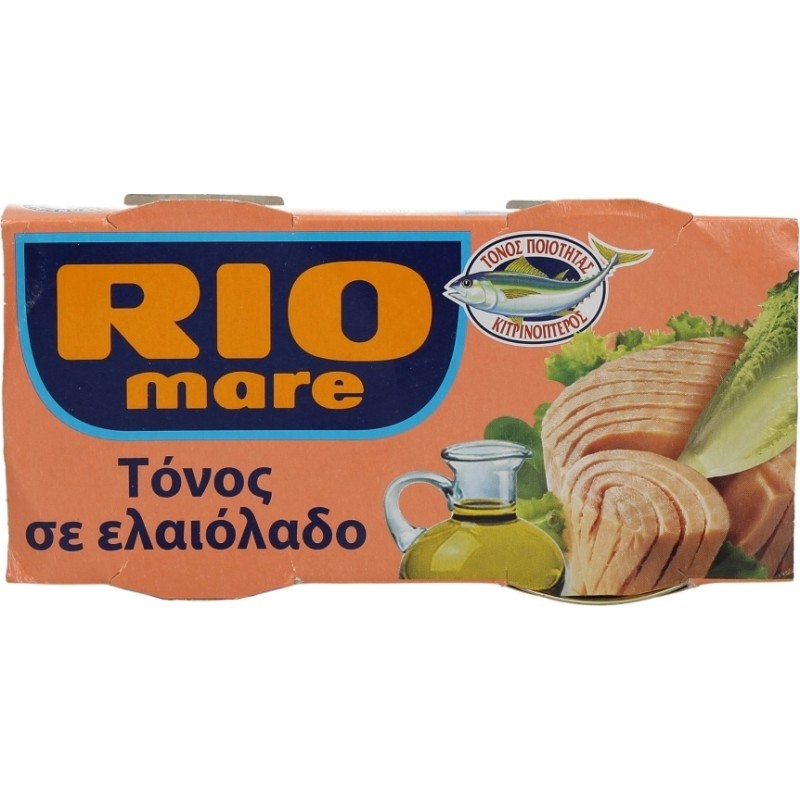 RIO MARE ΤΟΝΟΣ ΣΕ ΕΛΑΙΟΛΑΔΟ 2 x 160gr (6 ΤΕΜ)