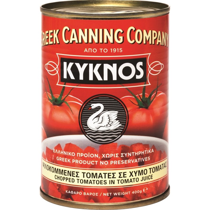 ΚΥΚΝΟΣ ΤΟΜΑΤΕΣ ΨΙΛΟΚΟΜΜΕΝΕΣ 400gr (24 ΤΕΜ)