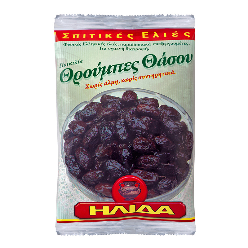 ΕΛΙΕΣ ΘΑΣΟΥ ΘΡΟΥΜΠΕΣ ΦΑΚΕΛΟΣ 200gr (12 ΤΕΜ)